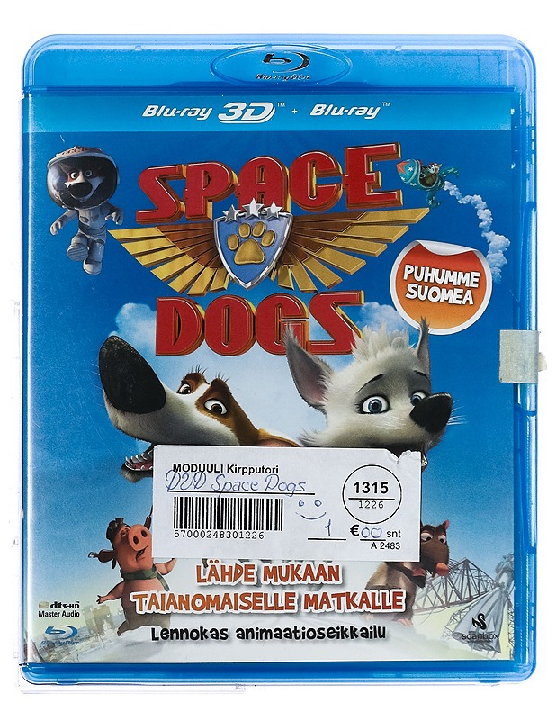 Space Dogs - Blu-Ray - Blu-ray-levyt - 10105424573 - 0