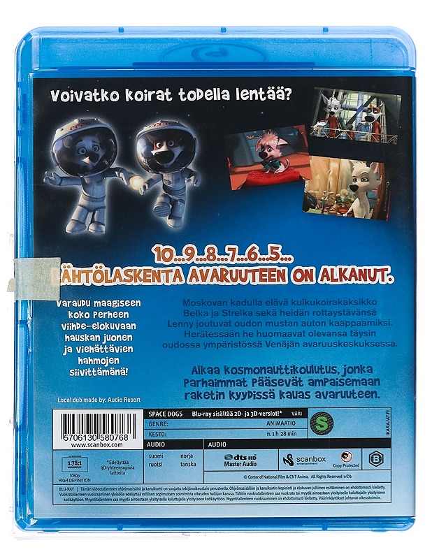 Space Dogs - Blu-Ray - Blu-ray-levyt - 10105424573 - 1