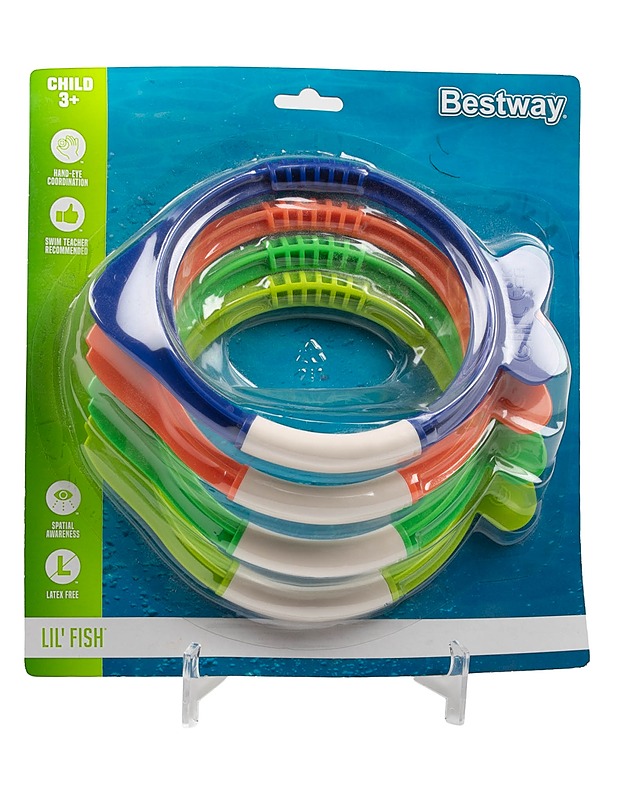 BESTWAY Lil'Fish sukellusrenkaat - Lasten lelut - 10105424635 - 0
