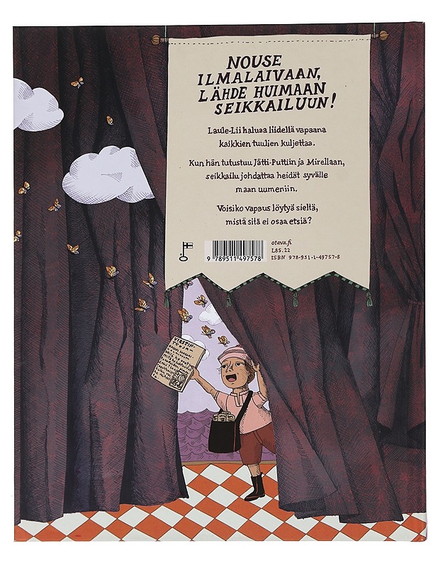 Tuuliajolla eli kuinka pilvien kiertolaiset eksyivät maan alle ja kohtasivat siellä jotakin hyvin kummallista - Warsta, Elina - Lastenkirjat - 10105424661 - 1