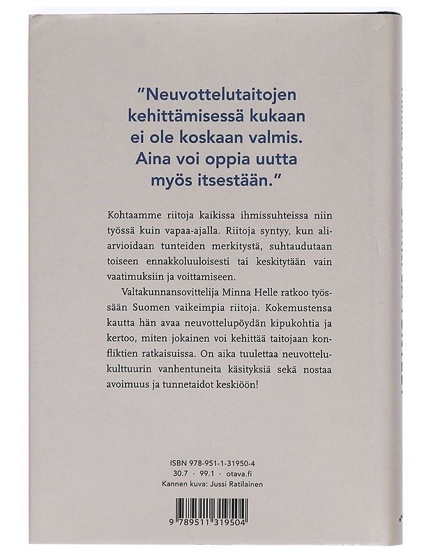 Järki ja tunteet : oivalluksia riidoista, neuvotteluista ja sopimisesta - Minna Helle - Elämäkerrat ja muistelmat - 10105424670 - 1
