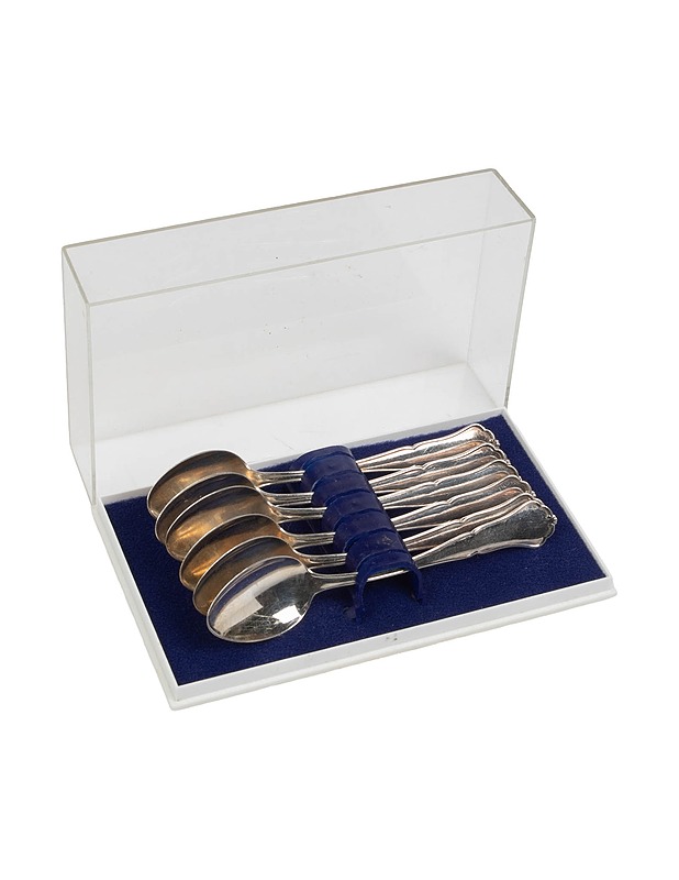 AURAN KULTASEPPÄ OY Chippendale hopealusikat, 6 kpl - Aterimet - 10105424679 - 0