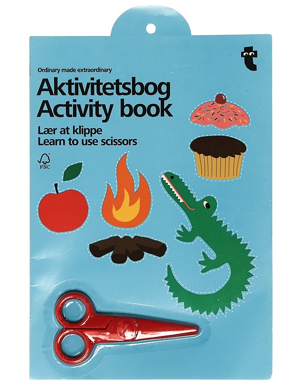 Aktivitetsbog/Activity book. Learn to use scissors. (Puuhakirja. Opettele käyttämään saksia. Sis. turvasakset. - Lastenkirjat - 10105424705 - 0