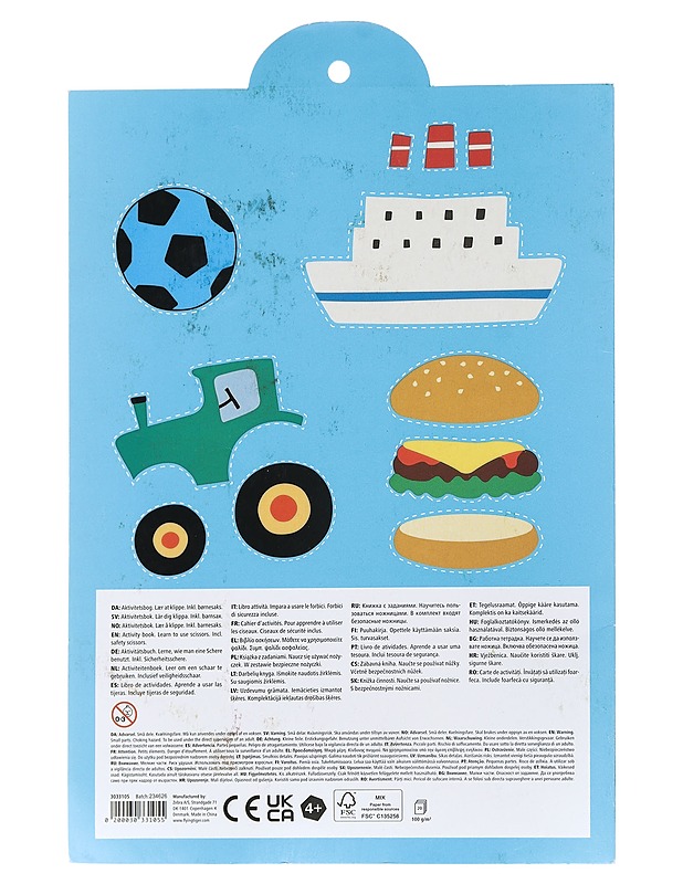 Aktivitetsbog/Activity book. Learn to use scissors. (Puuhakirja. Opettele käyttämään saksia. Sis. turvasakset. - Lastenkirjat - 10105424705 - 1
