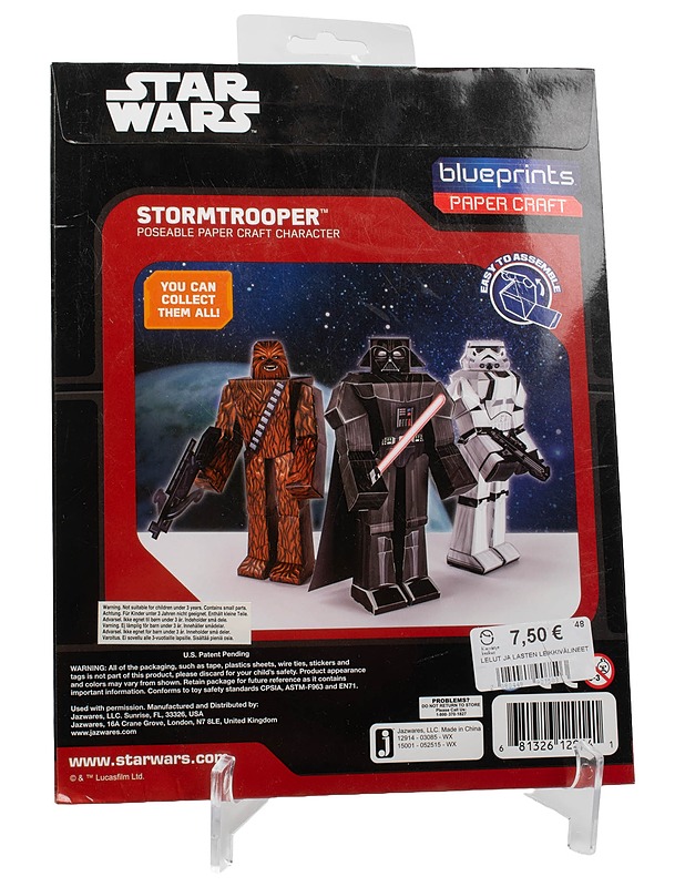 BLUEPRINTS Star Wars: Stormtrooper paperihahmo - Lasten lelut - 10105424718 - 1