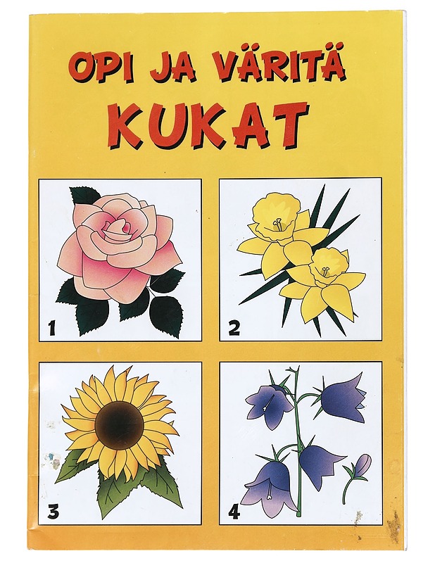 Opi ja väritä kukat - Lastenkirjat - 10105424720 - 0