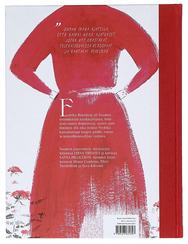 Fredrika! : kirjailija Fredrika Runebergin unelmat ja ihmeellinen puutarha - Virtanen, Leena - Lastenkirjat - 10105424744 - 1