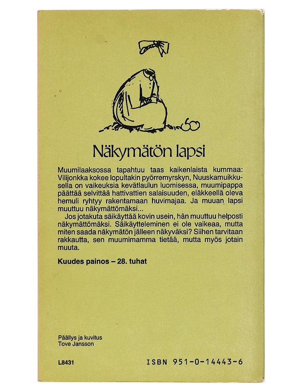 Näkymätön lapsi ja muita kertomuksia - Jansson, Tove - Lastenkirjat - 10105424765 - 1