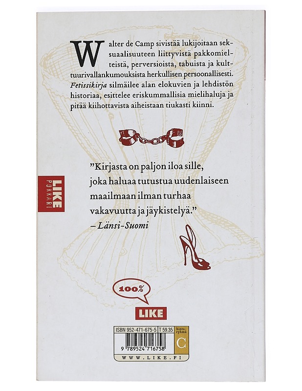 Fetissikirja : fetisismin, pornon ja erotiikan historia - Walter de Camp - Tietokirjat ja oppaat - 10105424830 - 1