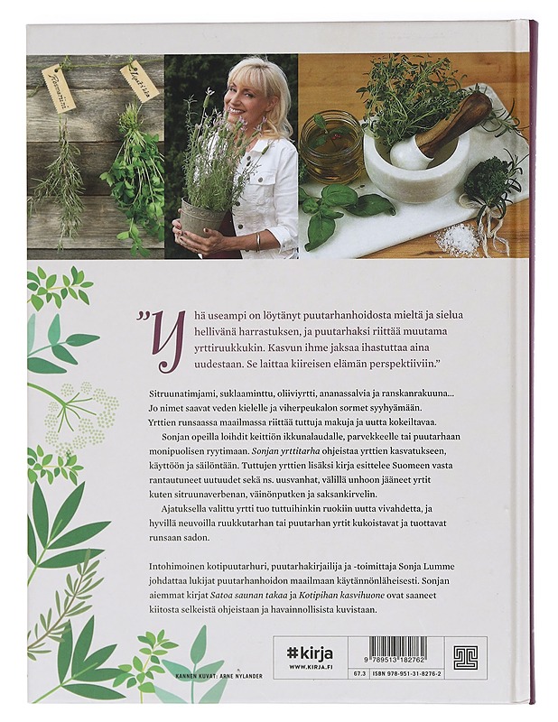 Sonjan yrttitarha - Sonja Lumme - Harrastekirjat - 10105424916 - 1