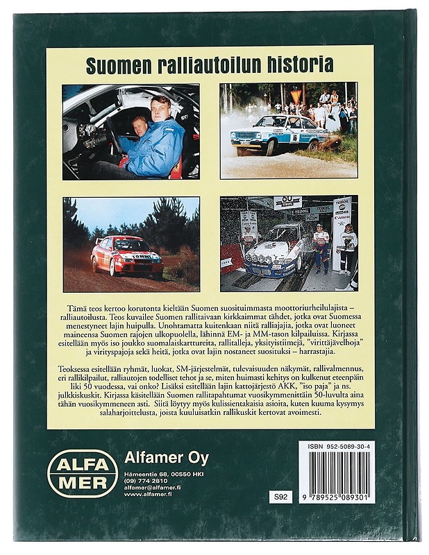 Suomen ralliautoilun historia - Nylund, Juha - Historiakirjat - 10105424953 - 1