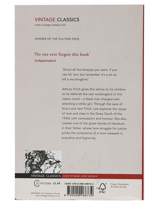 To kill a mockingbird - Harper Lee - Romaanit ja novellit - 10105424970 - 1