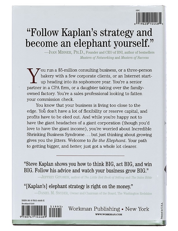 Be the Elephant : Build a Bigger, Better Business - Steve Kaplan - Romaanit ja novellit - 10105425020 - 1