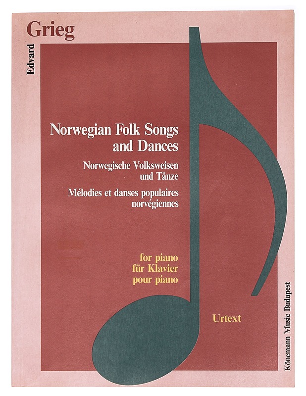 Norwegian Folk Songs and Dances : for piano : Urtext - Edvard Grieg - Tietokirjat ja oppaat - 10105425064 - 0
