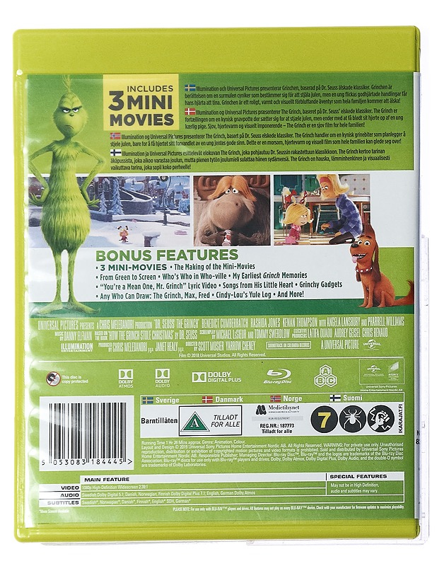 The Grinch - Blu-ray - Joulutuotteet - 10105425058 - 1