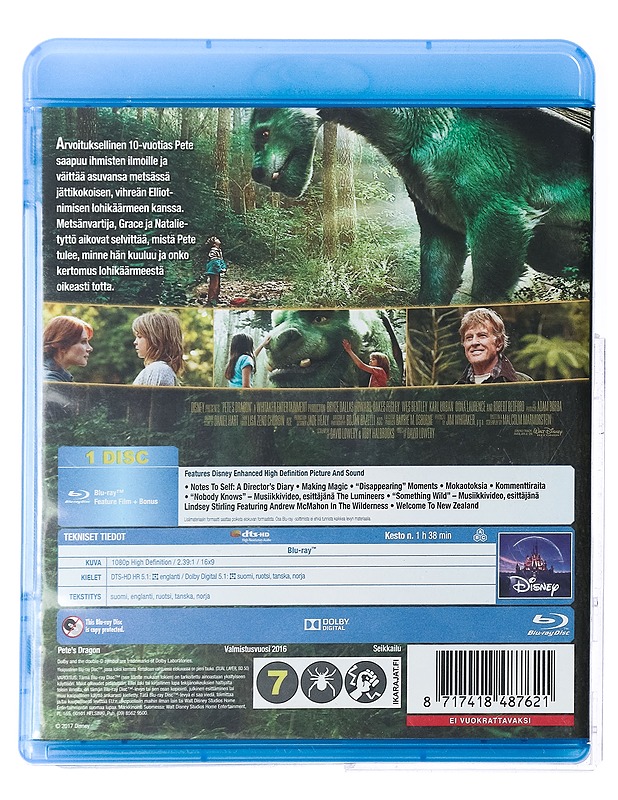 Pete Ja Lohikäärme Elliott - Blu-Ray - Blu-ray-levyt - 10105425077 - 1