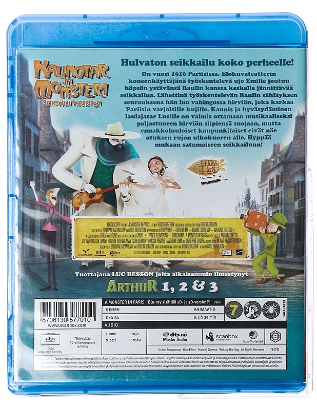 Kaunotar Ja Monsteri - blu-ray - Blu-ray-levyt - 10105425110 - 1