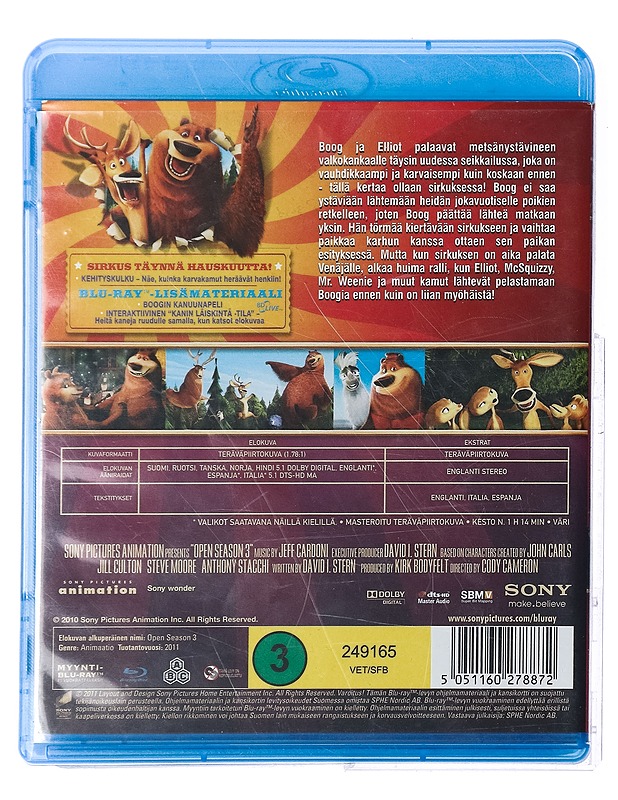 Karvakamut 3: Sirkuskaverit - Blu-ray - Blu-ray-levyt - 10105425187 - 1