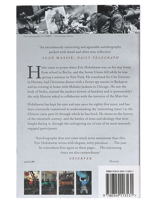 Intresting Times. A Twentieth-Century Life - Eric Hobsbawm - Elämäkerrat ja muistelmat - 10105425206 - 1