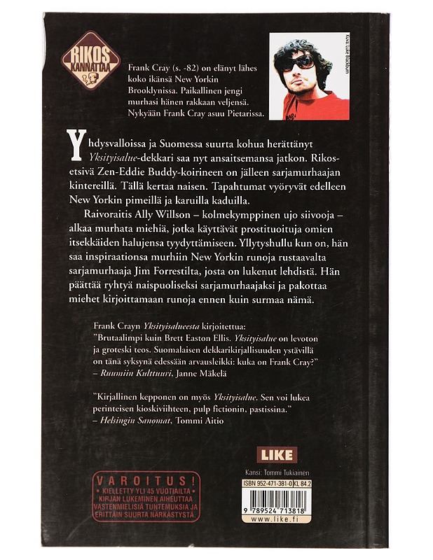 Kielletty ajosuunta - Cray, Frank - Kaunokirjallisuus - 10105425214 - 1