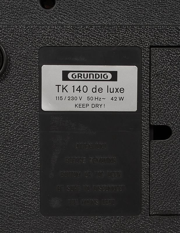 GRUNDIG TK 140 de luxe kelanauhuri - Audio - 10105425232 - 3