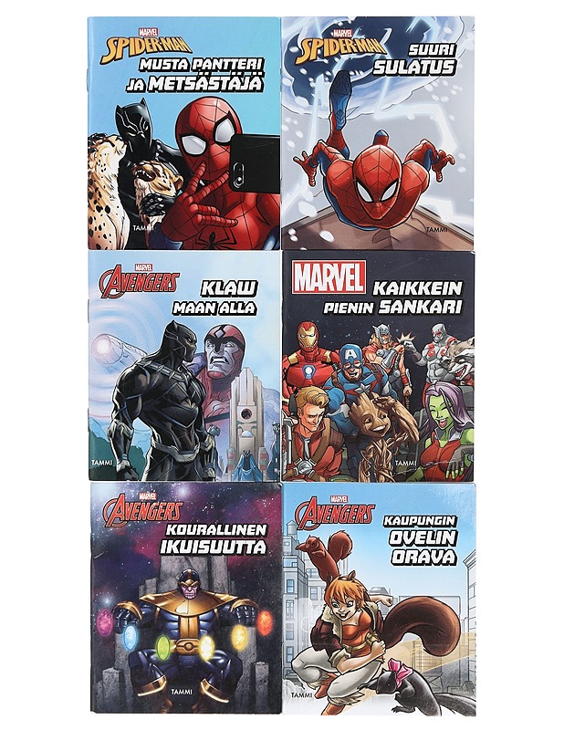 MARVEL taskukirjat, 6 kpl - Sarjakuvat - 10105425246 - 0