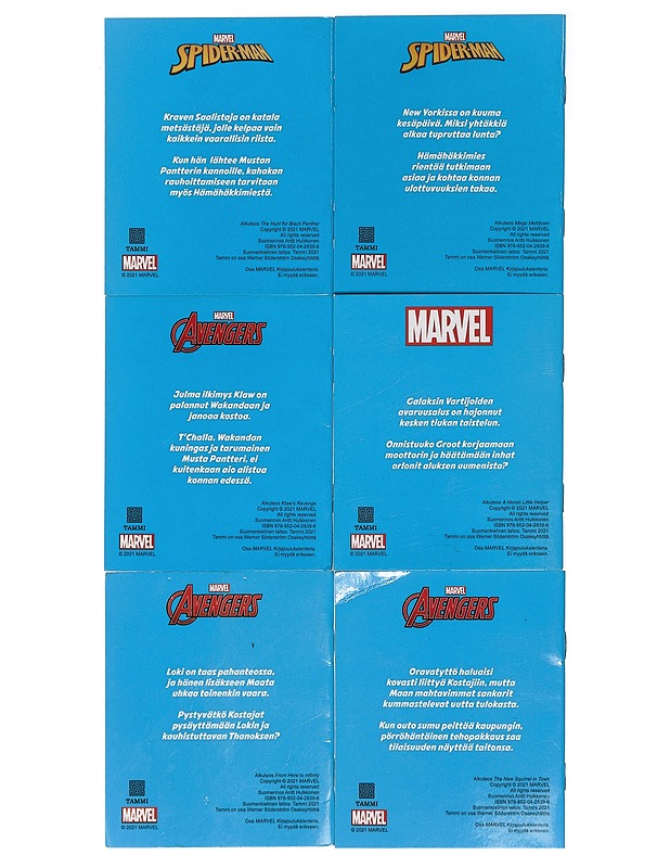 MARVEL taskukirjat, 6 kpl - Sarjakuvat - 10105425246 - 1
