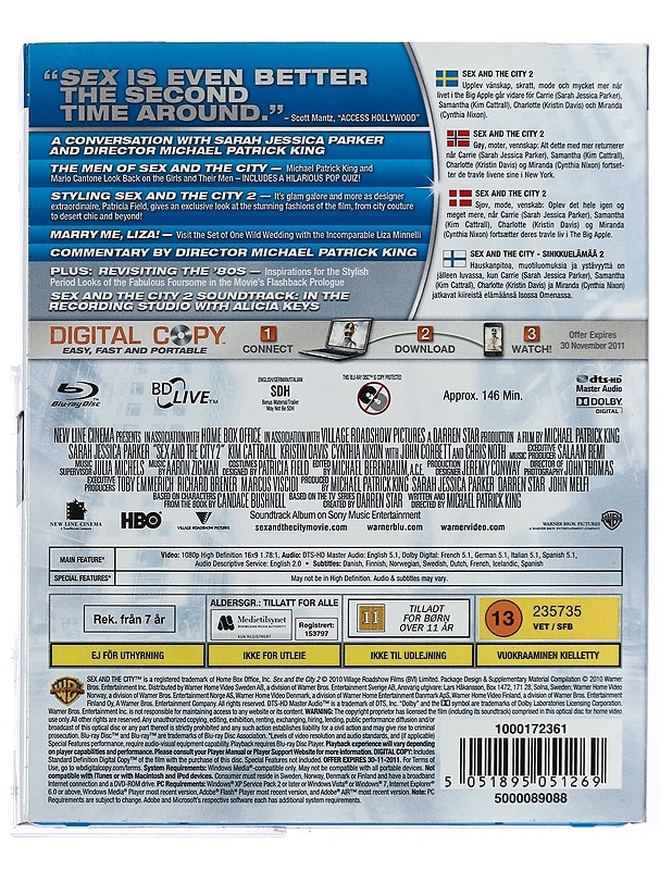 Sex and the City 2 - Blu-ray + DVD  - Blu-ray-levyt - 10105425244 - 1