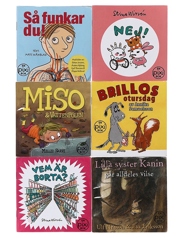 EN PIXI BOK taskukirjat, 6 kpl - Lastenkirjat - 10105425254 - 0