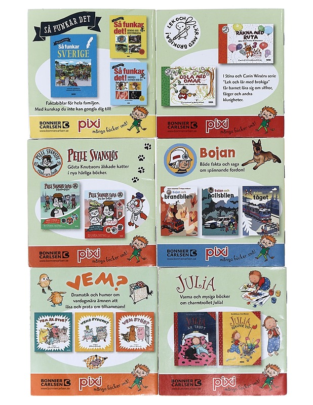 EN PIXI BOK taskukirjat, 6 kpl - Lastenkirjat - 10105425254 - 1