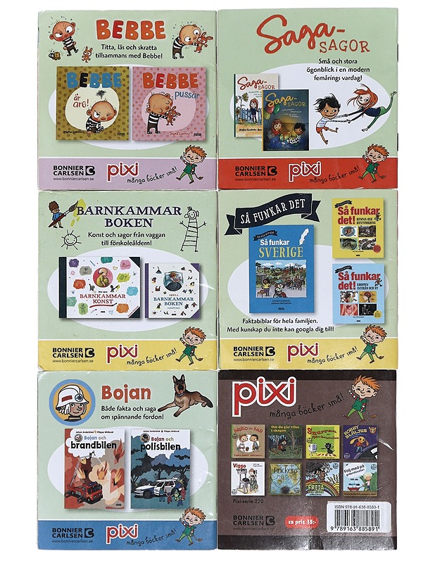 EN PIXI BOK taskukirjat, 6 kpl - Lastenkirjat - 10105425260 - 1