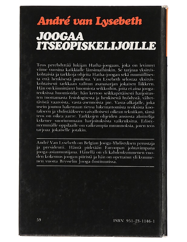 Joogaa itseopiskelijoille - Lysebeth, André van - Tietokirjat ja oppaat - 10105425269 - 1