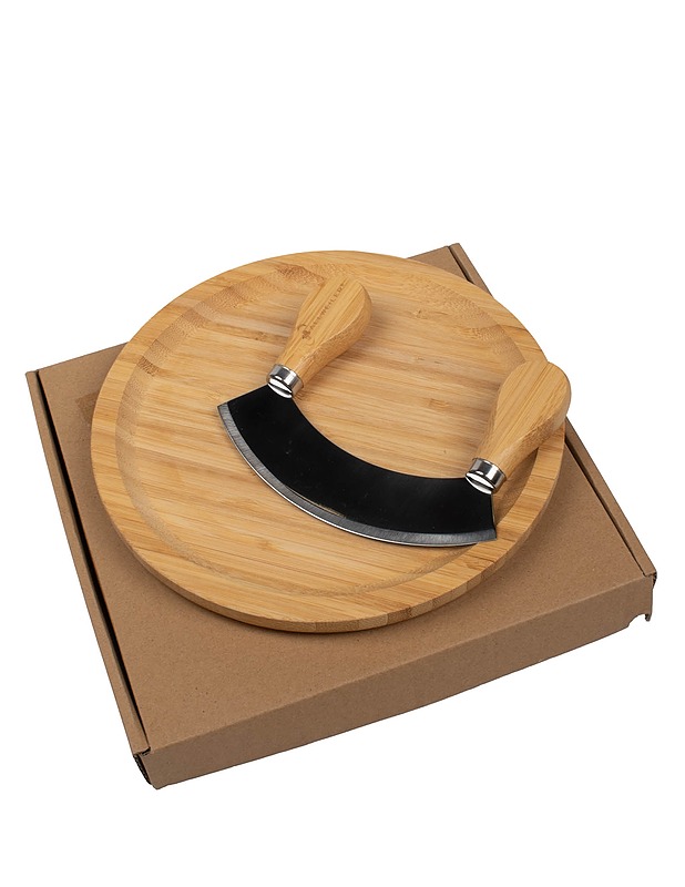 Mezzaluna yrittileikkuri ja leikkuulauta setti, 2 osaa - Muut astiat - 10105425286 - 0