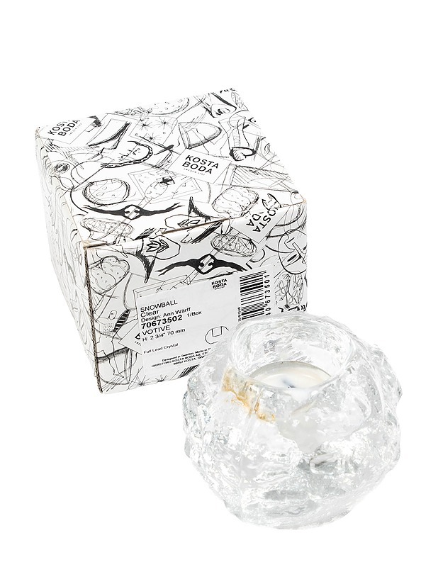 KOSTA BODA Snowball kynttilälyhty - Kynttilänjalat - 10105425312 - 0