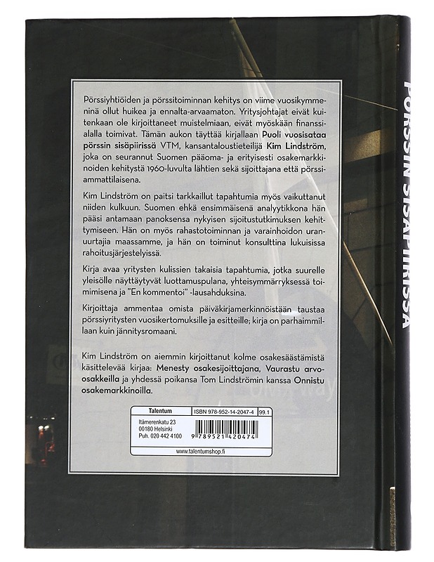 Puoli vuosisataa pörssin sisäpiirissä - Kim Lindström - Elämäkerrat ja muistelmat - 10105425311 - 1