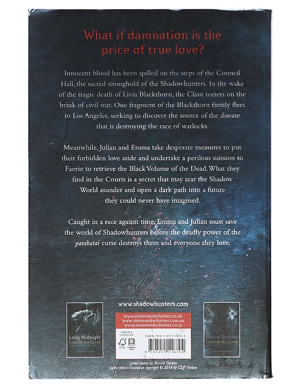 Queen of air and darkness - Clare, Cassandra - Fantasia- ja scifi - 10105425350 - 1