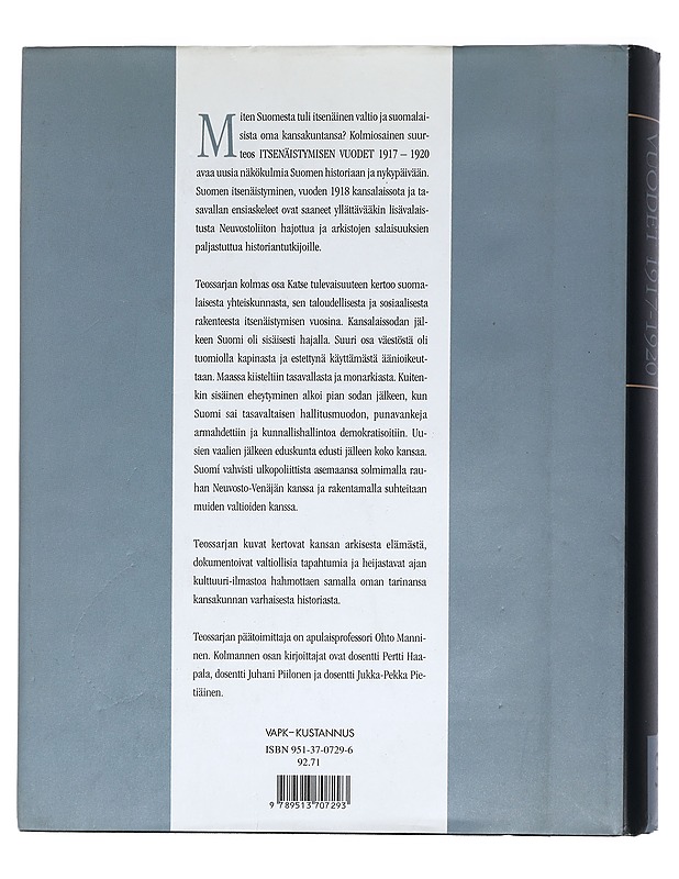 Itsenäistymisen vuodet 1917-1920 - Ohto Manninen - Historiakirjat - 10105425347 - 1