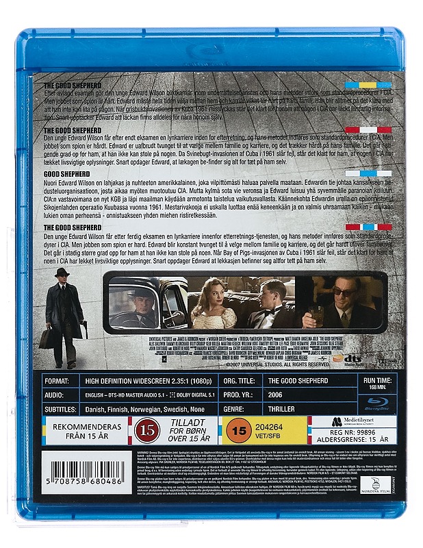The Good Shepherd - Blu-Ray - Blu-ray-levyt - 10105425529 - 1