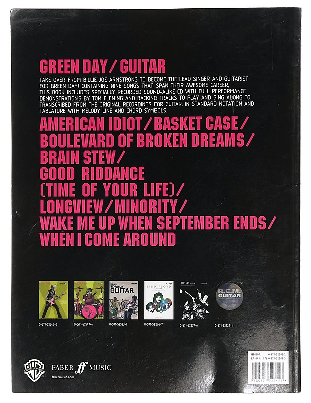 Guitar - Green Day - Musiikki- ja elokuvakirjat - 10105425558 - 1