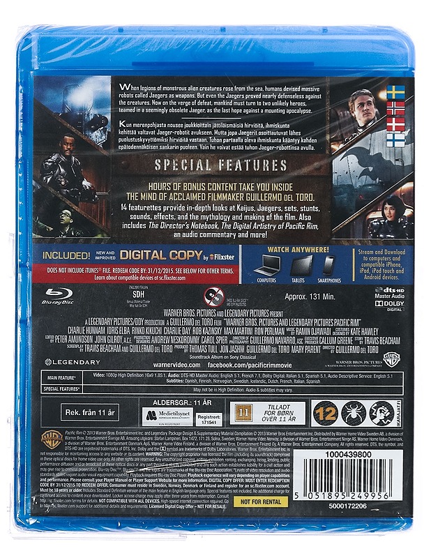 Pacific Rim-Blu-Ray - Blu-ray-levyt - 10105425602 - 1