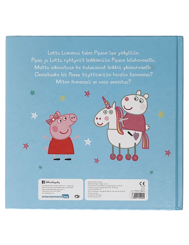 Pipsa Possu ja yksisarvinen - Karhu, Satu - Lastenkirjat - 10105425773 - 1