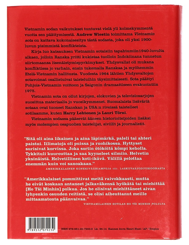 Vietnamin sota - Liikanen, Simo - Historiakirjat - 10105425791 - 1