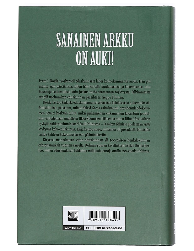 Arkadianmäen kirstunvartija - Rosila, Pertti J. - Elämäkerrat ja muistelmat - 10105425797 - 1