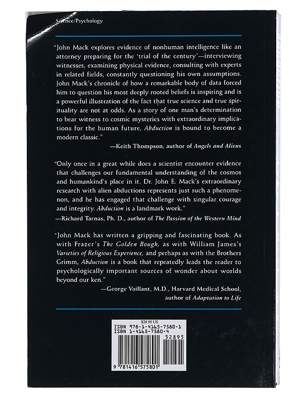 Abduction. Human Encounters with Aliens - John E. Mack, M. D. - Harrastekirjat - 10105425800 - 1