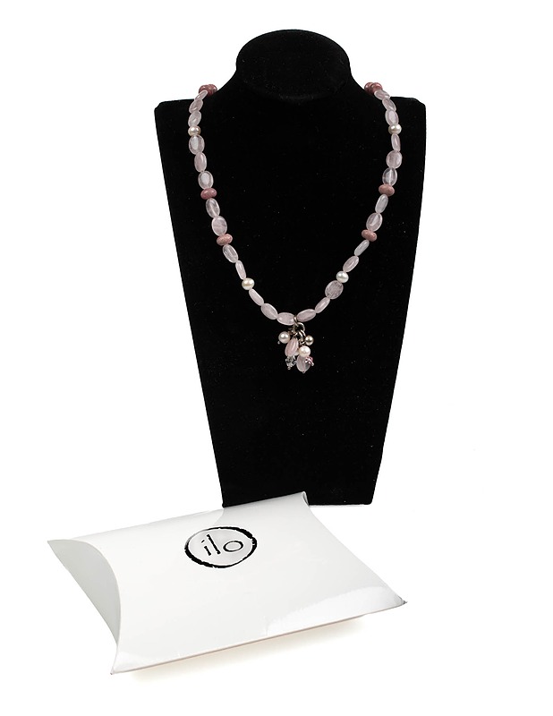 Ruusukvartsi kaulakoru/helmet - Korut - 10105425834 - 0