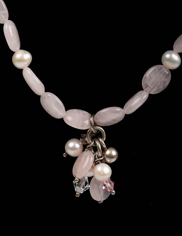 Ruusukvartsi kaulakoru/helmet - Korut - 10105425834 - 1