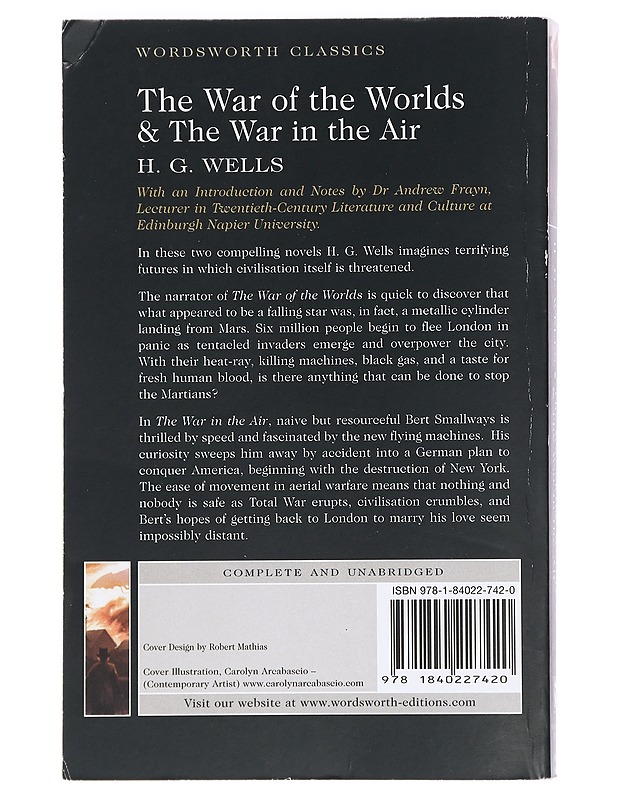 The War of the Worlds - The War in the Air and particularly How Mr. Bert Smallways Fared While It lasted - Historiakirjat - 10105425863 - 1