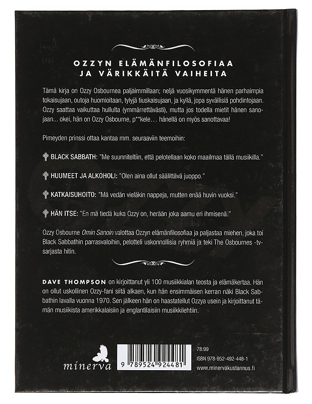 Ozzy Osbourne : omin sanoin - Thompson, Dave - Elämäkerrat ja muistelmat - 10105425932 - 1
