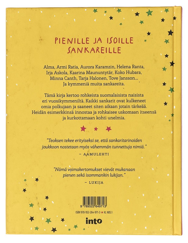 Sankaritarinoita tytöille (ja kaikille muille) - Anttonen, Taru - Lastenkirjat - 10105425945 - 1