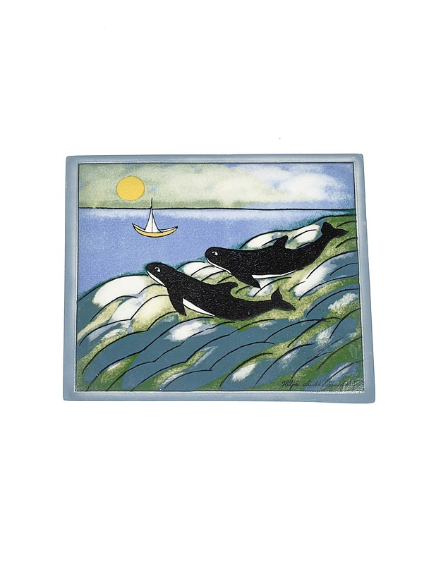 ARABIA Suuri kuu seinälaatta - Designsuosikit - 10105425992 - 0